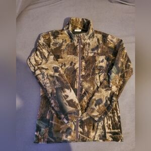 Columbia Kids Camouflage Fleece Jacket Size Large